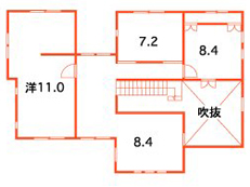 2階間取り図